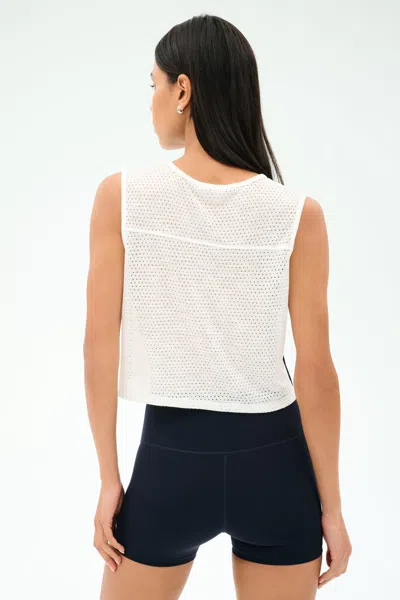 Splits59 Logan Mesh Tank With Stripe In Multi