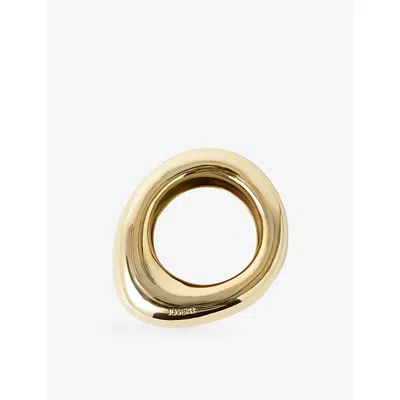 Joseph Womens Gilded Gold Bean Gold-toned Metal Bangl In Gold