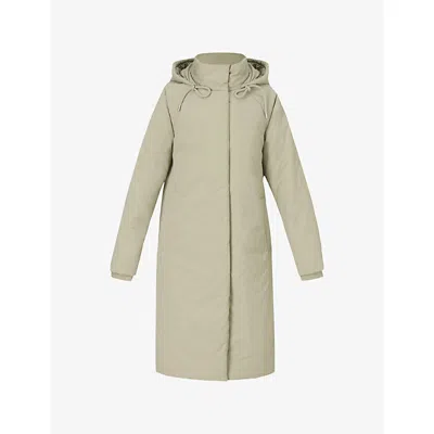 Sweaty Betty Womens Sagewood Green Thinsulate Padded Shell Coat In Green