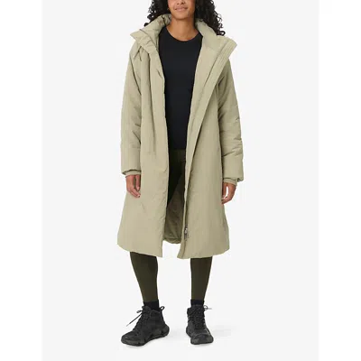 Sweaty Betty Womens Sagewood Green Thinsulate Padded Shell Coat In Green