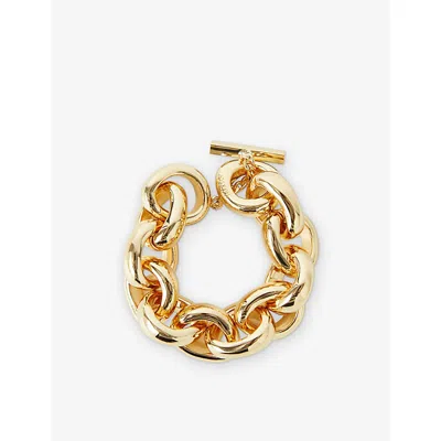 Joseph Womens Gilded Gold Bean Gold-toned Metal Link Bracelet In Gold
