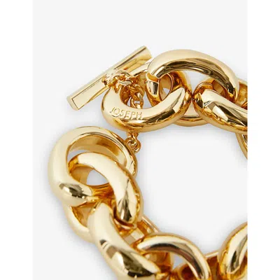 Joseph Womens Gilded Gold Bean Gold-toned Metal Link Bracelet In Gold