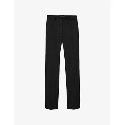 Joseph Womens Black Coleman Slim-fit Stretch-woven Trousers In Black