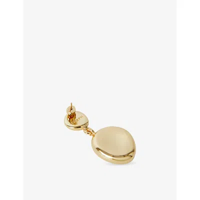 Joseph Womens Gilded Gold Bean Gold-toned Metal Drop Earrings In Gold