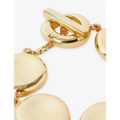 Joseph Womens Gilded Gold Bean Gold-toned Metal Bracelet In Gold