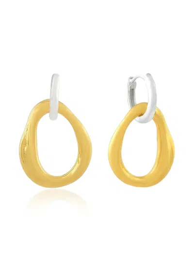 Shyla Meridien Hoop Earrings In Gold