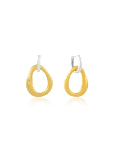 Shyla Meridien Hoop Earrings In Gold