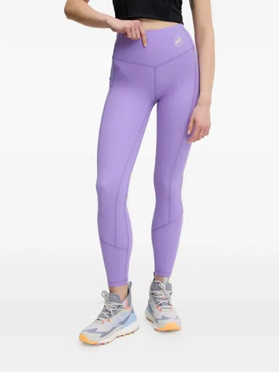 Mammut Massone High-waisted Leggins In Purple