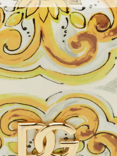 Pre-owned Dolce & Gabbana Leather Card Holder In Neutral