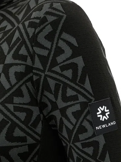 几何图案印花拉链开合连体长裤