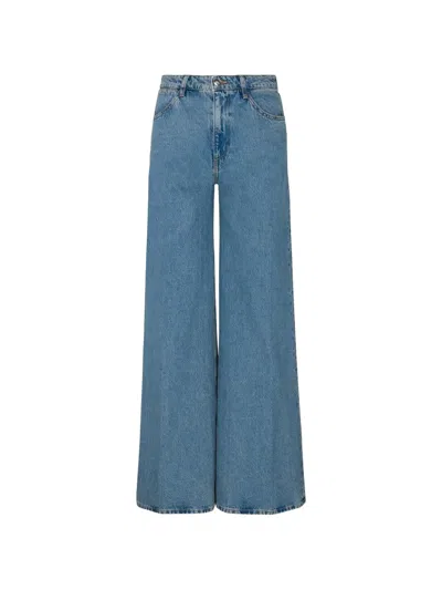 Sprwmn Grace Wide-leg Jeans In Blue