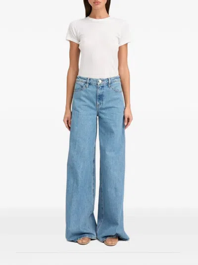 Sprwmn Grace Wide-leg Jeans In Blue
