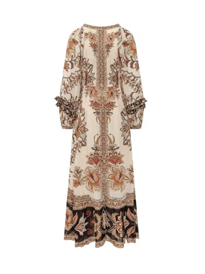 Farm Rio V-neck Dress In Multi