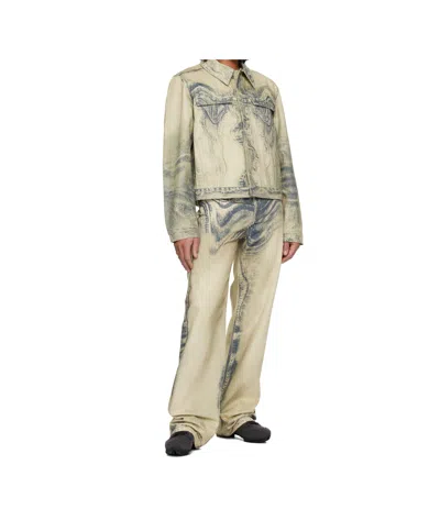 Camperlab Distorted Print Jeans In Multi