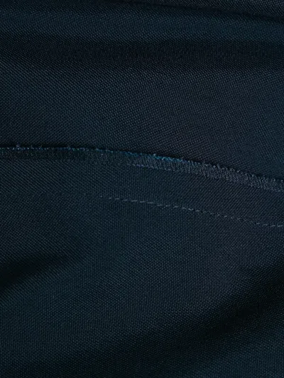 Pre-owned Emporio Armani 绉纱褶饰长裤 In Blue