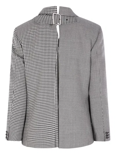 Comme Des Garçons Single-breasted Blazer In Gray