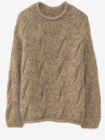 Lauren Manoogian Wool And Alpaca Sweater In Brown
