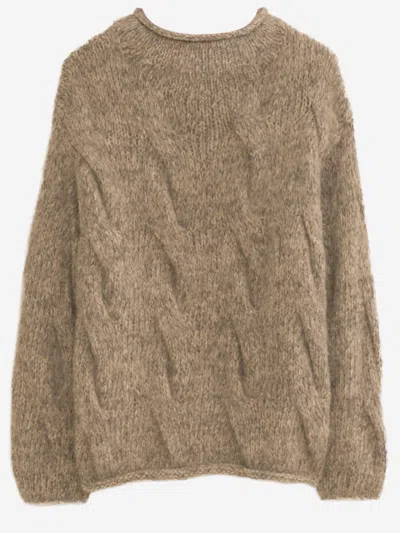 Lauren Manoogian Wool And Alpaca Sweater In Brown