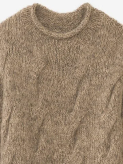 Lauren Manoogian Wool And Alpaca Sweater In Brown