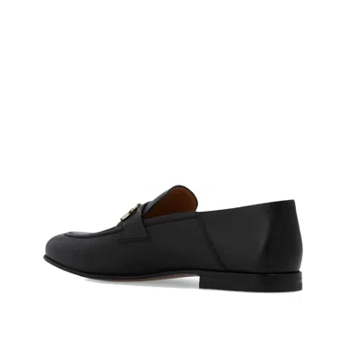 Ferragamo Salvatore  Gin Leather Loafers In Black