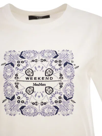 Weekend Max Mara Short-sleeved T-shirt In White