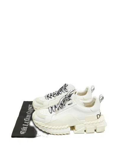 Pre-owned Dolce & Gabbana Super King Sneakers In White