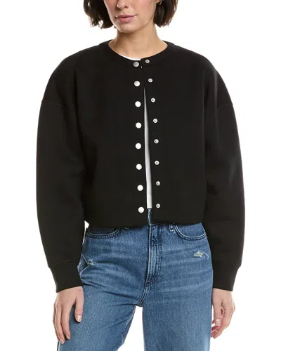 Rag & Bone Abby Scuba Cardigan In Black