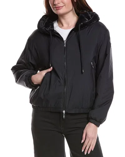 Moose Knuckles Rain Jacket In Black