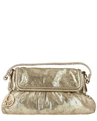 Fendi Chef Shoulder Bag (authentic Pre-loved) In Gold