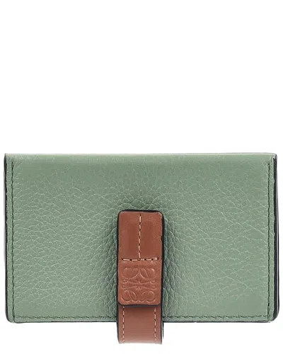 Loewe Accordion Wallet (authentic Pre-loved) In Green