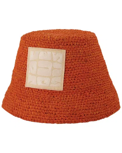 Jacquemus Ficiu Bucket Hat In Orange