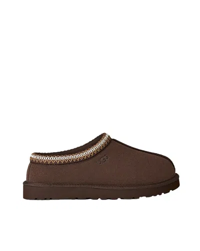 Ugg Tasman Cocoa-coloured Eather Slip-ons In Brown