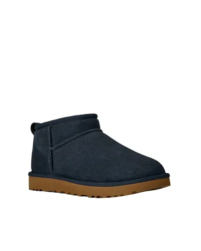 Ugg Dark Indigo Solid Slip On Boots In Blue