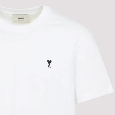 Ami Alexandre Mattiussi Ami Ami De Coeur Crewneck T-shirt In White