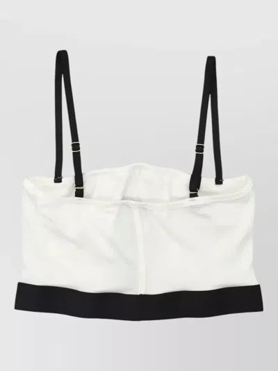 Tom Ford Modal Bra With Design And Adjustable Straps In White