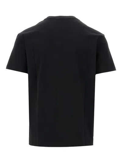 Valentino Logo Patch Crew Neck Short Sleeve T-shirt In Black