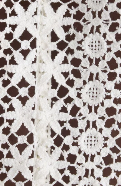 Isabel Marant Hizene Cotton-guipure Lace Mini Dress In Neutral