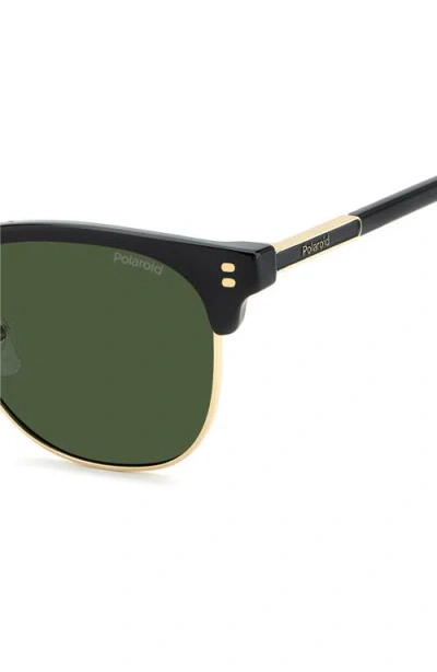 Polaroid 53mm Polarized Rectangular Sunglasses In Green