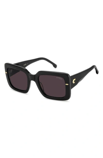 Carrera Eyewear 53mm Rectangular Sunglasses In Black
