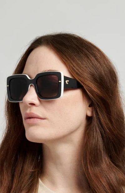 Carrera Eyewear 53mm Rectangular Sunglasses In Brown