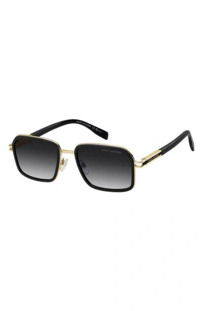 Marc Jacobs 54mm Gradient Square Sunglasses In Black