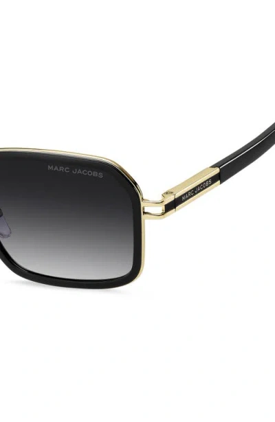 Marc Jacobs 54mm Gradient Square Sunglasses In Black