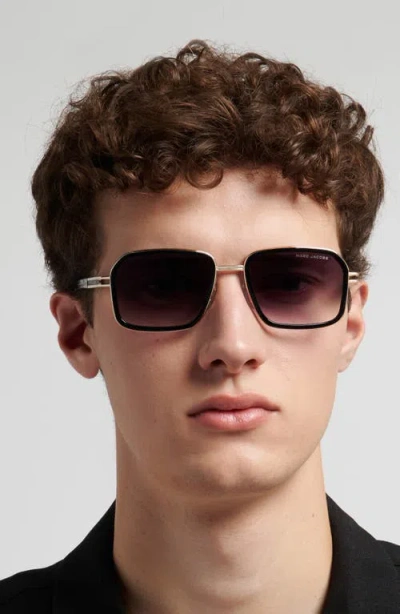 Marc Jacobs 54mm Gradient Square Sunglasses In Black