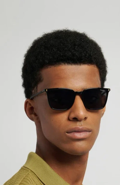 Polaroid 55mm Polarized Rectangular Sunglasses In Blue