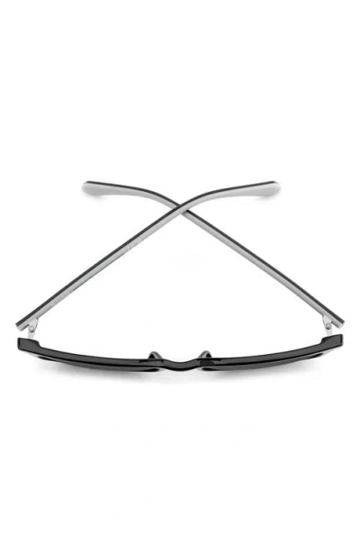 Polaroid 55mm Polarized Rectangular Sunglasses In Blue