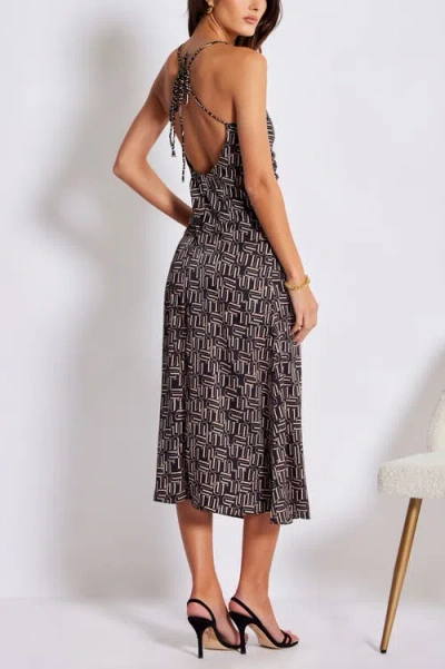 Bishop + Young Adria Ruched Front Dress In Multi