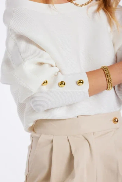 Bishop + Young Cassidy Sweater In White