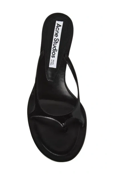 Acne Studios Sandals Open Toe Thin Straps Design In Black