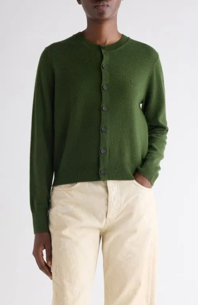 Acne Studios Buttoned Cardigan In Green