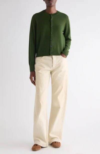 Acne Studios Buttoned Cardigan In Green